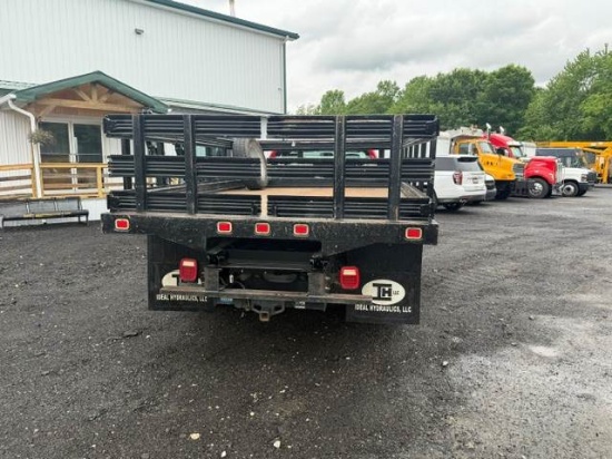 Picture of 2015 Ford F-350 Flatbed Dump Truck, Stake Bed Truck, Delivery, Landscape, Concrete, Construction, Mulch, Low Miles, Dump, Under CDL, Gas Government