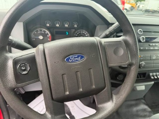 Picture of 2015 Ford F-350 Flatbed Dump Truck, Stake Bed Truck, Delivery, Landscape, Concrete, Construction, Mulch, Low Miles, Dump, Under CDL, Gas Government