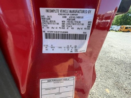 Picture of 2015 Ford F-350 Flatbed Dump Truck, Stake Bed Truck, Delivery, Landscape, Concrete, Construction, Mulch, Low Miles, Dump, Under CDL, Gas Government