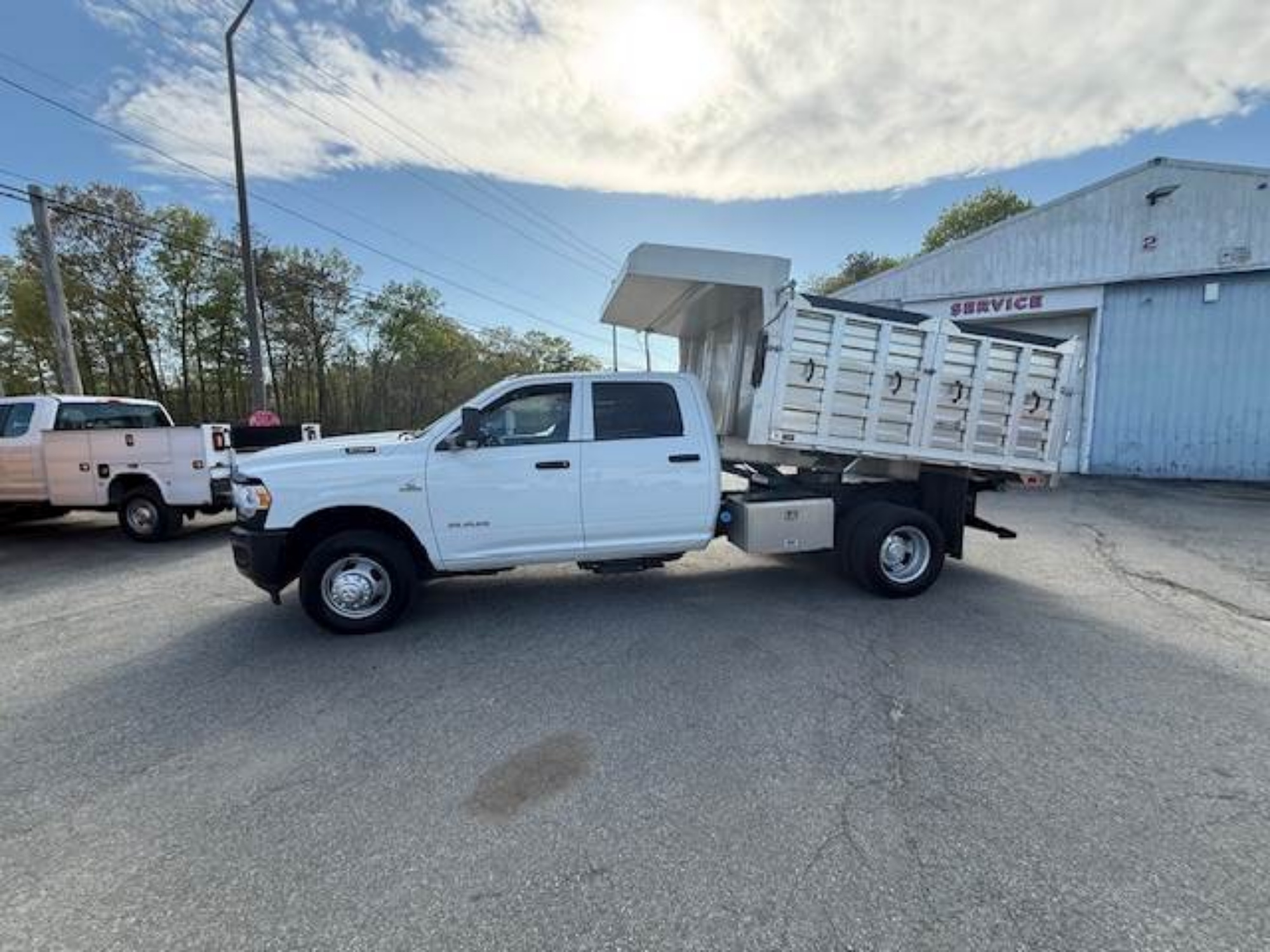 Picture of 2022 RAM 3500 Dump Truck, Crew Cab,12FT Tarp, 4X2, LOW MILES, Cummins, Work Truck, Landscape Truck, Grain Hauler, Swing Gate Diesel, Tarp