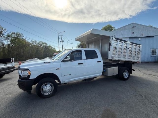 Picture of 2022 RAM 3500 Dump Truck, Crew Cab,12FT Tarp, 4X2, LOW MILES, Cummins, Work Truck, Landscape Truck, Grain Hauler, Swing Gate Diesel, Tarp