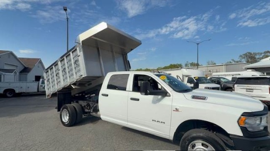 Picture of 2022 RAM 3500 Dump Truck, Crew Cab,12FT Tarp, 4X2, LOW MILES, Cummins, Work Truck, Landscape Truck, Grain Hauler, Swing Gate Diesel, Tarp