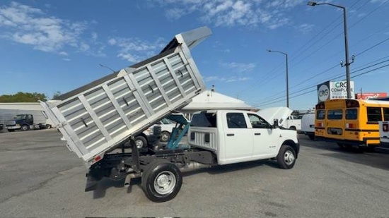 Picture of 2022 RAM 3500 Dump Truck, Crew Cab,12FT Tarp, 4X2, LOW MILES, Cummins, Work Truck, Landscape Truck, Grain Hauler, Swing Gate Diesel, Tarp
