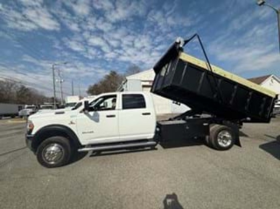 Picture of 2022 RAM 3500 Dump Truck, Crew Cab,12FT Tarp, 4X2, LOW MILES, Cummins, Work Truck, Landscape Truck, Grain Hauler, Swing Gate Diesel, Tarp
