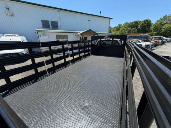 Picture of 2022 International CV515 Crew Cab Stake Bed Truck, 4x4, Maxon Liftgate, 14FT Bed, Low Miles, Delivery, Hauler, Landscape, Flatbed, Diesel